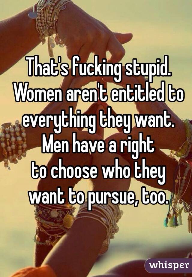 Fucking stupid women